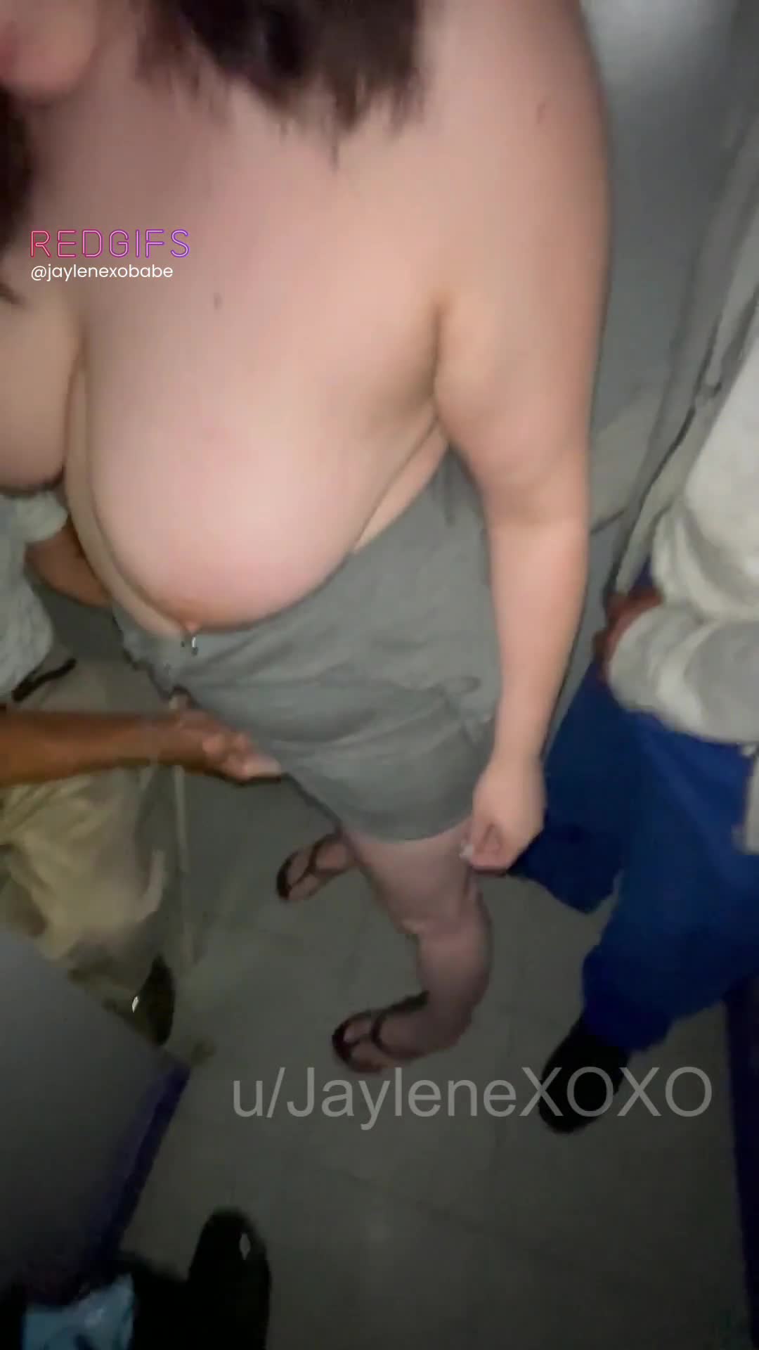 Two older strangers come into my arcade booth and begin groping me