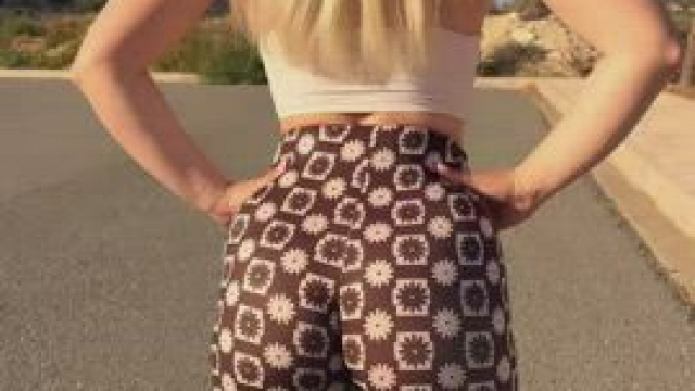 Somebody told me my yoga pants look awful so I decided to pull them down