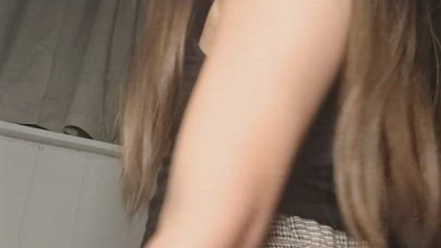 Spreading my cheeks like a good girl