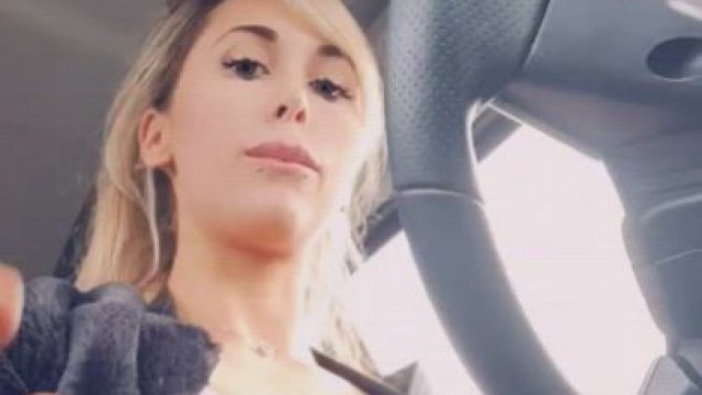 I’ll be your Uber driver today .. I hope driving stick and flashing tits is ok?