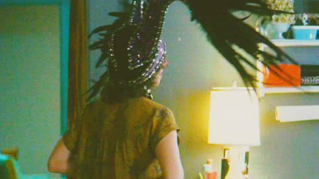 Alison Brie with topless dancing plots in GLOW (brightened)