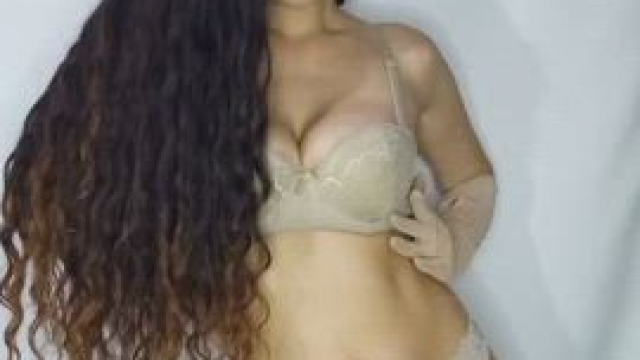 Look me in the eye while you softly move your hands from my thighs to my boobs..