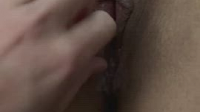 Daddy playing with my creampie