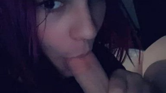 Risky Blowjob in My Parents House