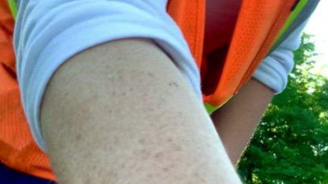 When the only female on the crew sneaks away for a few minutes