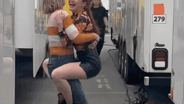 Madelaine Petsch bouncing on Lili Reinhart
