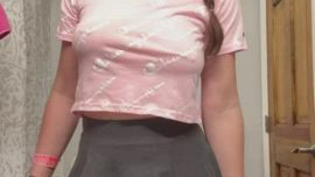 Braless with boundless smiles