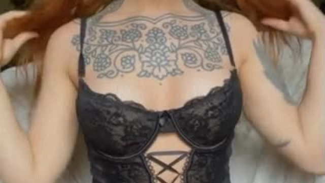 Cute black lingerie today