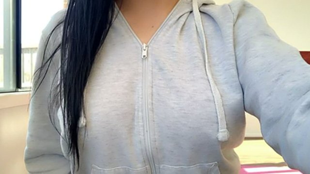 Showing off my big tits makes me horny