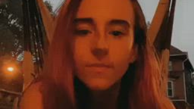 Taking my pants completely off outside was such a rush [gif]