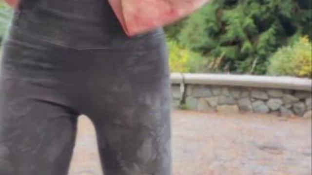 Playing at the park and almost get caught