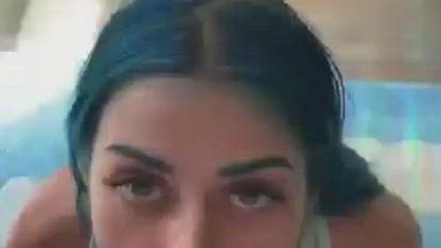 One of my good girls sucking my 9 inch cock