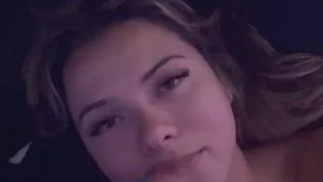 Enjoying the warmth of his cum