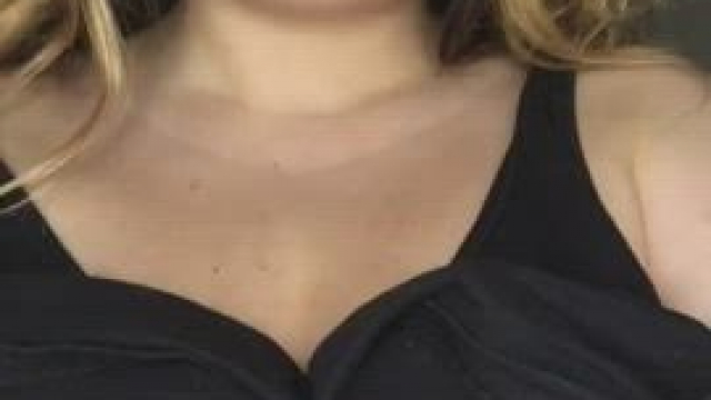 Feel so cute when I show my big breasts