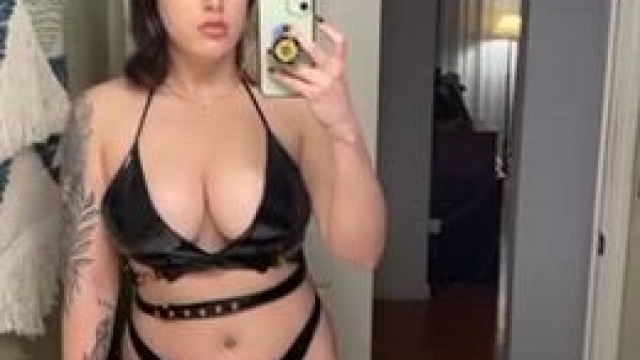 I hope you like this lingerie on me