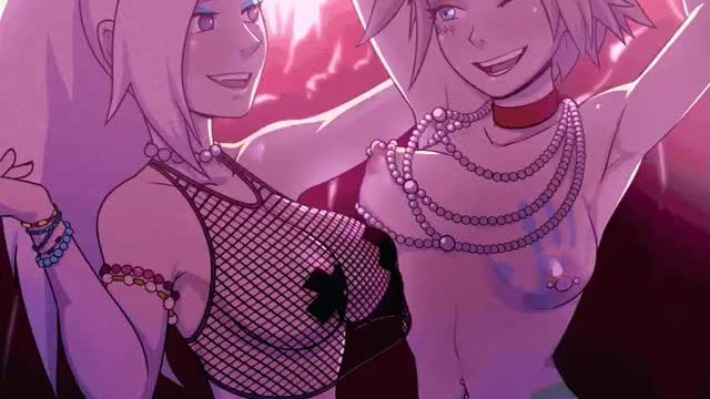 Ino and Sakura party time (arsonsquid)
