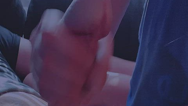 Like stroking his monster cock till he shoots ropes