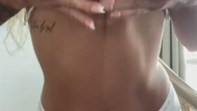 Do you think you could fit your whole dick between my natural boobs?