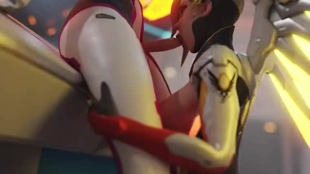 Mercy Sucking Futa D.va (LewdHyl) [Overwatch]