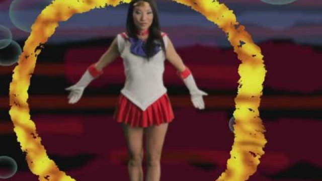 As leggy Sailor Mars
