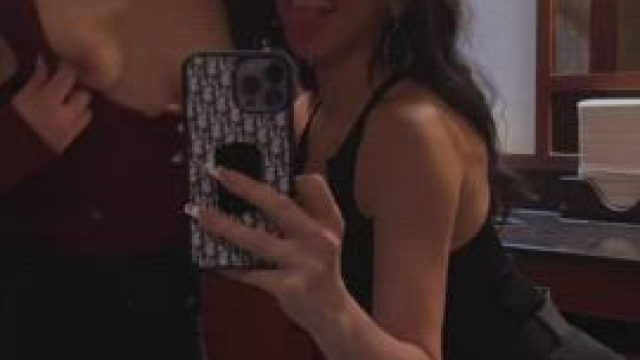 We had to be quiet while others were in the public bathroom [GIF]