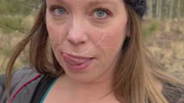 Nothing like a nice cumwalk through the woods!