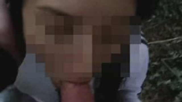 Sucking a Massive Cock in the Woods