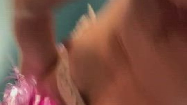 Fingered my tight asshole in the bar toilet