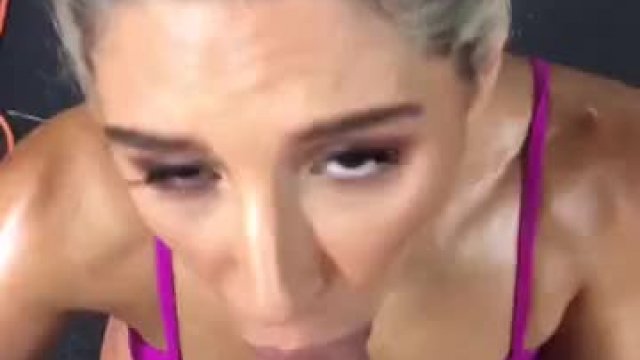 Abella Danger Fluffing Jmac Before Shooting For Brazzers