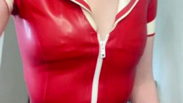 Will you unzip my latex dress and reveal my micro bikini? I’m shy