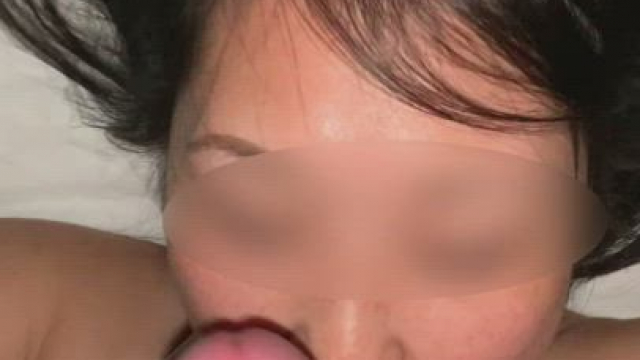 He uses my mouth to pleasure his white cock