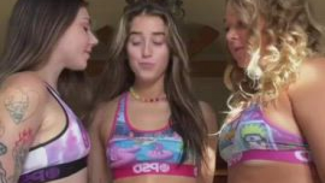 I bet those 2 girls were waiting on the day she finally released her inner thot