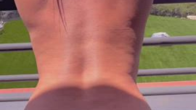 Caught on Balcony by Kayakers