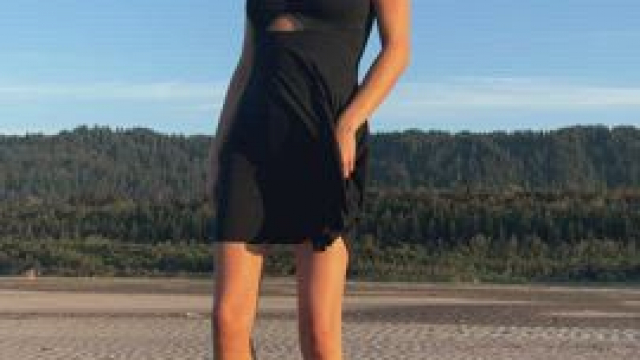 I love wearing a dress to the beach so I can easily take it off