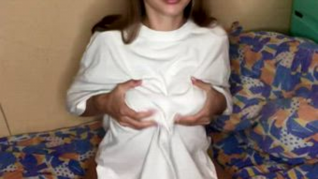 My boobies don't seem that huge but wait till I take off my shirt...