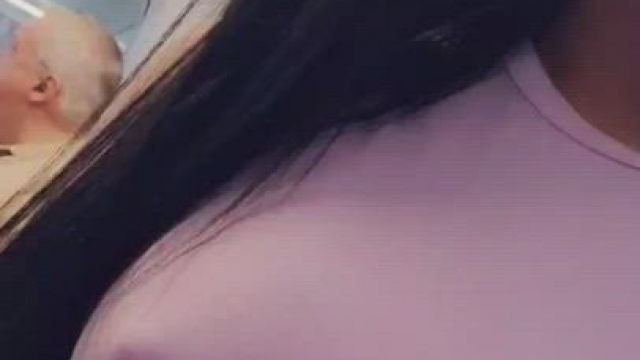 I was feeling horny and brave so I couldn't help but do a flash with him right t