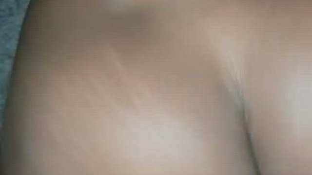 Painting her back white after doggy