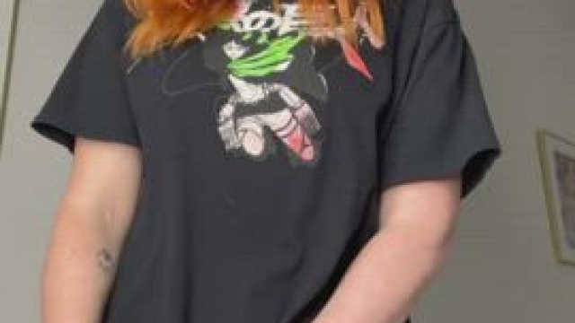 This big tshirt hides a lot