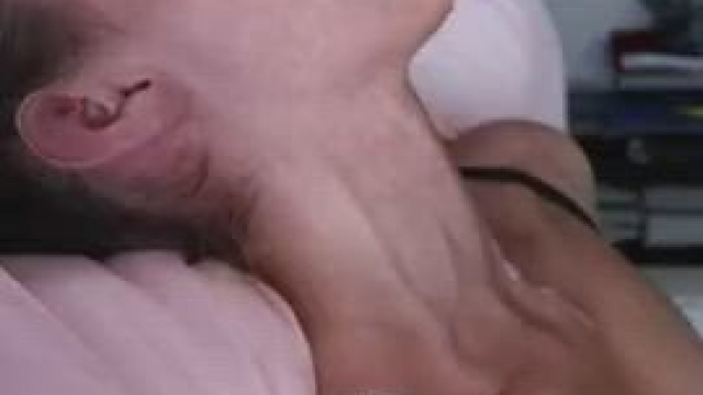 finishing in her throat