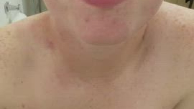 Love playing with his cum before swallowing it