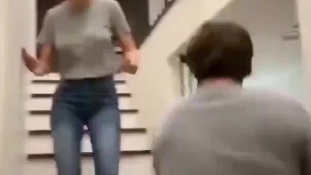 Brie Larson's tits bouncing all over the place