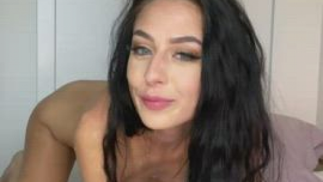 eating the yummy mess he made on my face