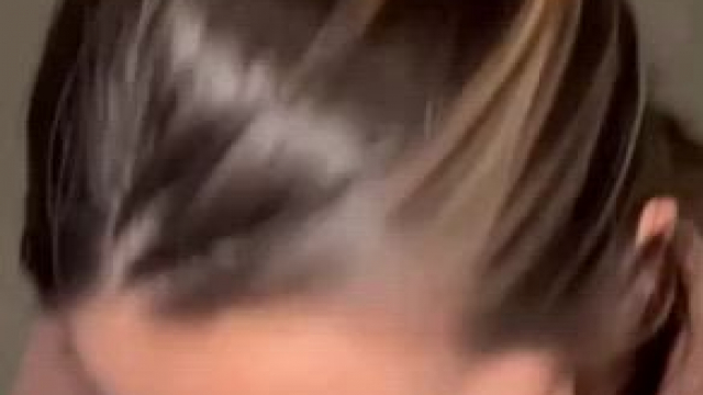 Brunette works for that cum