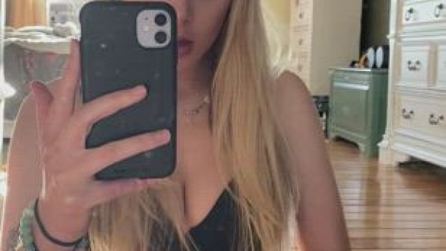 Testing Out Her New Phone