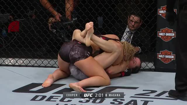 UFC 218 Early Prelims MMA Fighter Angela Magana Nip Slip.