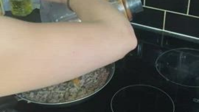 Being naked while cooking is one of my favourite activities