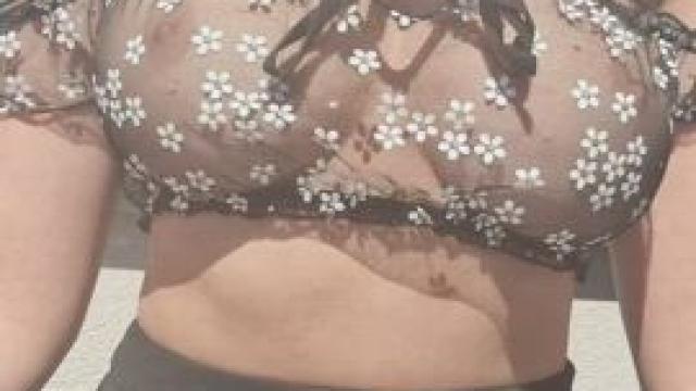 My boobs are so perky they barely drop!