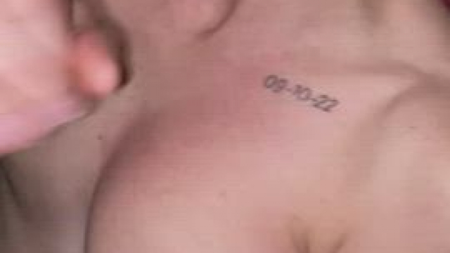 Finished it all over her own face