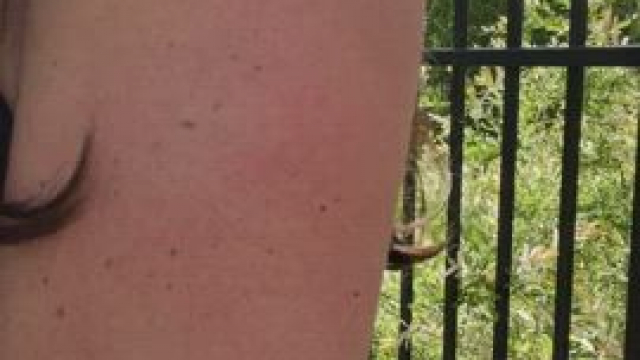 Love showing my Hot Cougar boobs to the neighborhood!