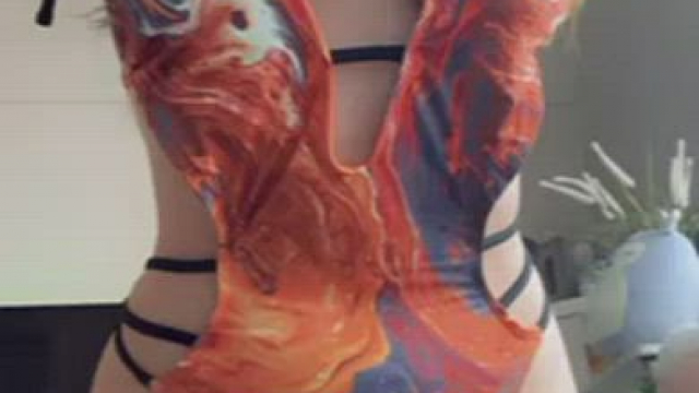 Who says you can’t wear a bathing suit in the winter?